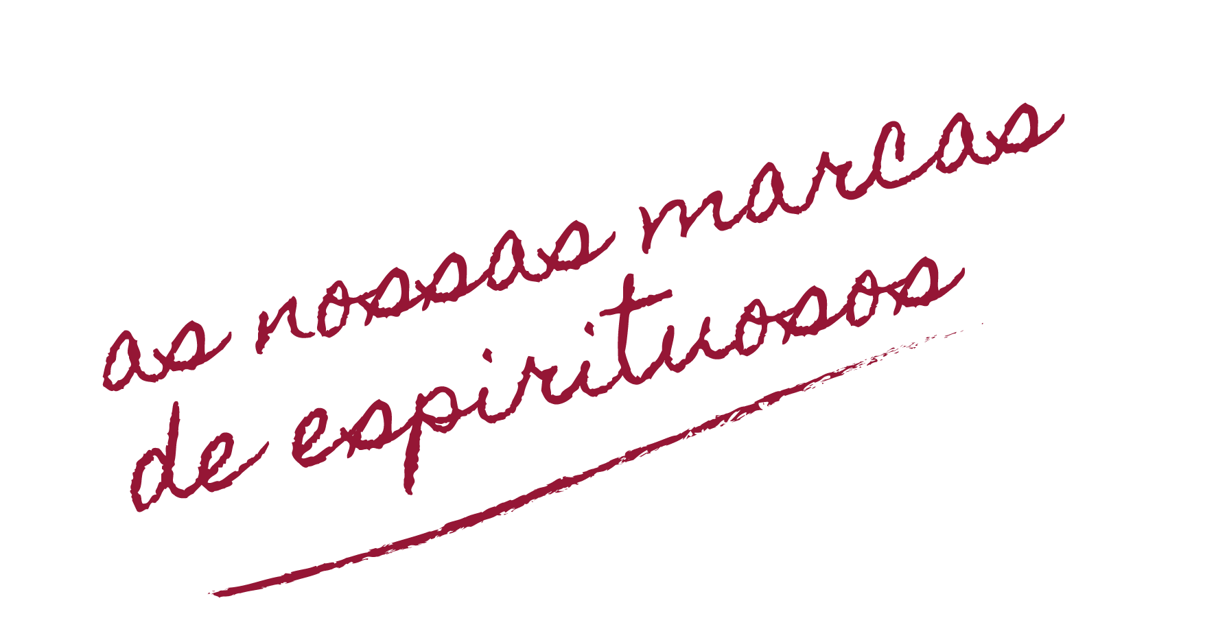 as nossas marcas de espirituosos