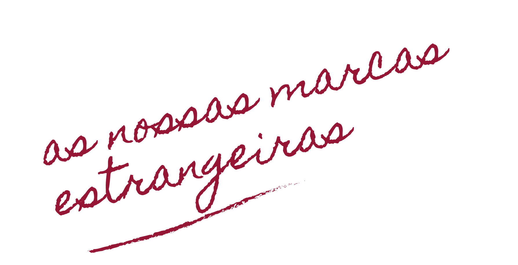 As nossas marcas estrangeiras